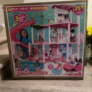 Barbie Dreamhouse with Pink and White Design